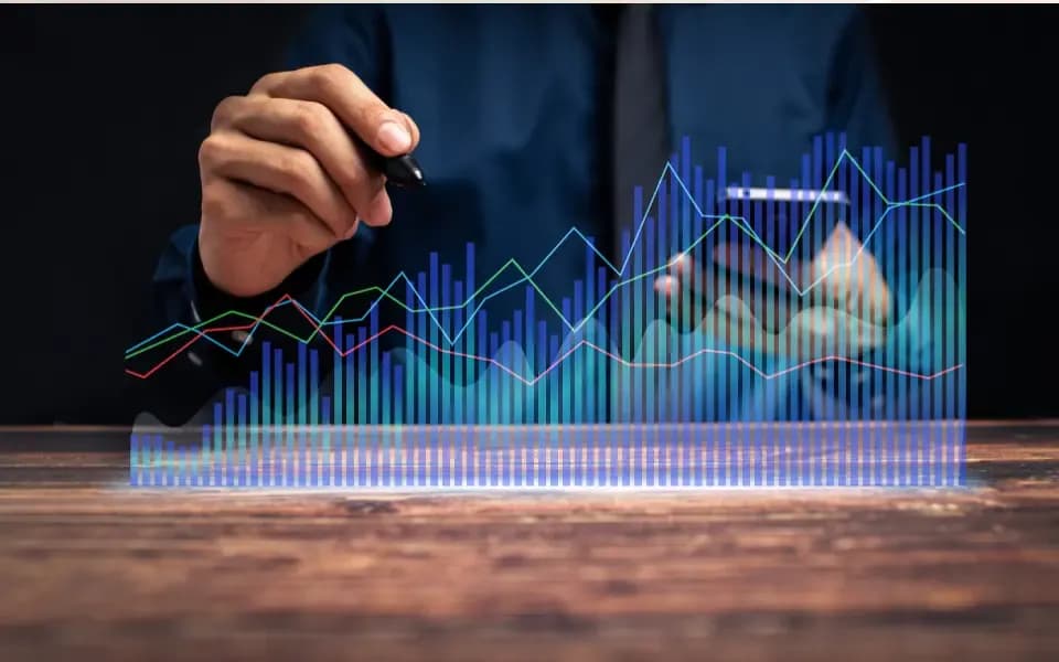 Wykres wzrostu zapytań firmy remontowej o 300% po uruchomieniu profesjonalnej strony